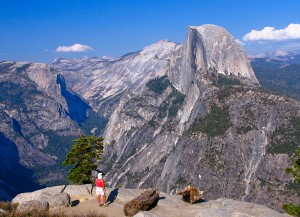 Carla looking at Half Dome